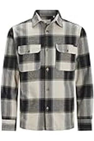 JACK&JONES JUNIOR Jjdarren Frannel Check Overshirt LS Jnr Camisa, , 140 para Niños