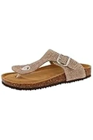De Fonseca Infradito Donna Rafia, Sottopiede In Pelle, Fodera Nylex, Chanclas Mujer, , 37 EU
