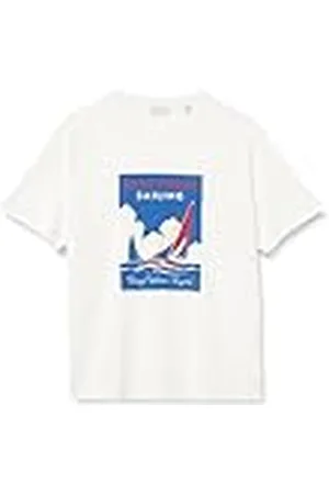 GANT Graphic SS T-Shirt Camiseta, Fuente de Huevo, M Hombres