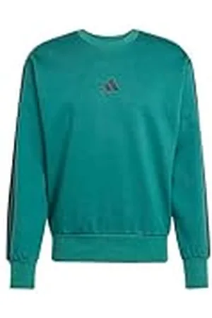 adidas Hombre Essential Three Stripes Fleece Sweatshirt, , L