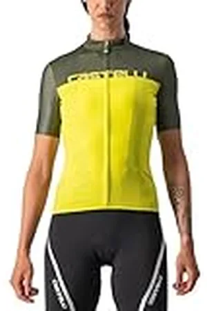 Castelli 4522065-776 VELOCISSIMA JRS Sudadera para Mujer, azufre/Verde Militar L, , L