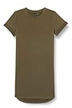 VERO MODA Vmsashamilla SS Sweat Dress Noos Vestido, Calamata, M para Mujer
