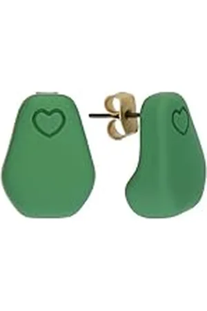 THUN Pendientes pin corazón pequeño - metal, resina - Colección Dedicado a ti - 1.7 x 1.3 x 0.4 cm