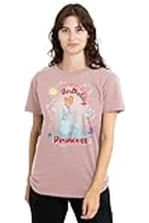 Disney Cinderella Birthday Princess Ladies T Shirt, Pink Camiseta, , XL para Mujer