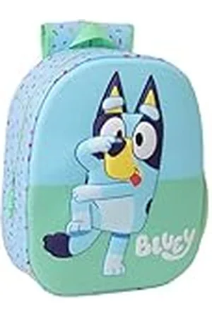 Safta BLUEY 3D - Mochila Escolar, con Diseño 3D, Adaptable a Carro, Ideal para Niños de Diferentes Edades, Cómoda y Versátil, Calidad y Resistencia, 27x10x33 cm