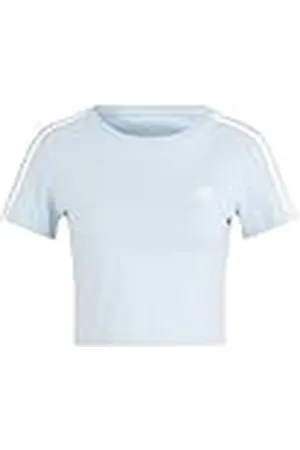 adidas Mujer Essentials 3-Stripes Crop tee, , XL
