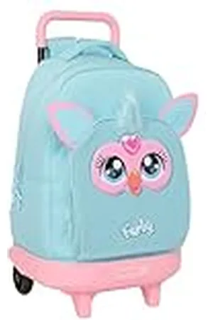 Safta FURBY - Mochila Grande con Ruedas, Compacta, Extraíble, Ideal para Niños de Diferentes Edades, Cómoda y Versátil, Calidad y Resistencia, 33x22x45 cm