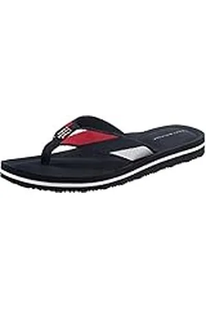 Tommy Hilfiger Mujer Chancletas TH Stripy Comfort Beach Sandal Chanclas, Azul (Desert Sky), 36 EU