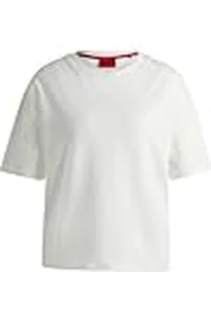 HUGO BOSS Shuffle_T-Shirt, Camiseta de Estar por casa De Las Mujeres,