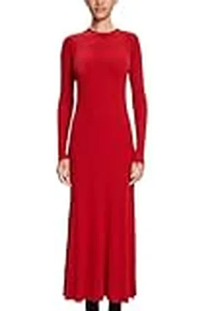 ESPRIT 103ee1e302 Vestido, 610/rojo Oscuro, L para Mujer