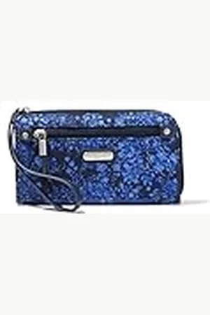 Baggallini Cartera con Cremallera para Mujer, Color Hortensia Tinta, Talla única, Cartera con Cremallera Alrededor