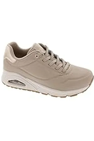 Skechers UNO Shimmer Away, Zapatillas Mujer, Blanco (Natural), 36 EU