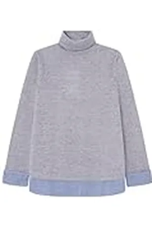 Springfield SPRINGFILED, Mujer, Camiseta Bimateria Cuello Vuelto, Light Grey, XS