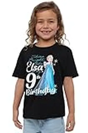 Disney Frozen Bright Like Elsa 9th Birthday Girls T Shirt Camiseta, , 12-13 años para Niñas