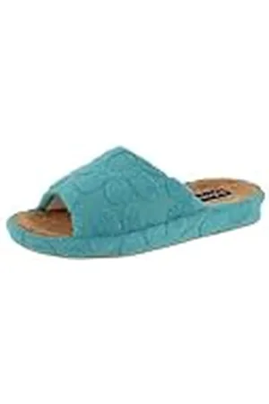 De Fonseca Pantofola Donna Aperta con Sottopiede Sughero E Fodera In Cotone, Comoda per Ciabatte Da Casa, Pantuflas Mujer, , 37 EU