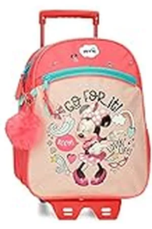 Disney Minnie Lovin Life Mochila Escolar con Carro 27x33x11 cms Microfibra 9,8L
