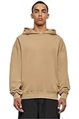 Build Your Brand Sudadera con Capucha de Gran tamaño Lavado con ácido, , S para Hombre
