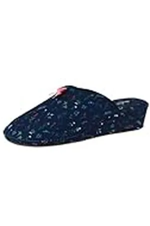 De Fonseca Pantofola Donna Rasatello con Motivi Floreali, Fodera In Cotone, Ciabatte Da Casa, Pantuflas Mujer, , 38 EU