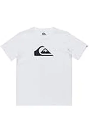Quiksilver Ev Comp Logo Camiseta de Manga Corta, Niño, 12 años, White