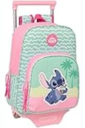 Safta STITCH ICE CREAM - Mochila Infantil con Carro 705, Ideal para Niños de Diferentes Edades, Cómoda y Versátil, Calidad y Resistencia, 26x11x34 cm