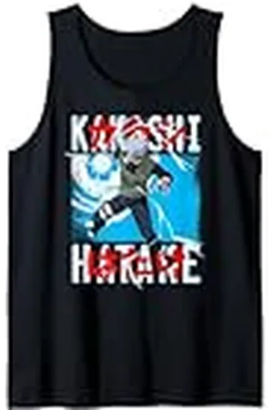 Naruto Shippuden Kakashi Lanzando Rayo Anime Camiseta sin Mangas