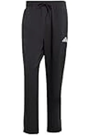 adidas Hombre Essential Three Stripes Stanford Pant Open HEM, Black/White, XXL