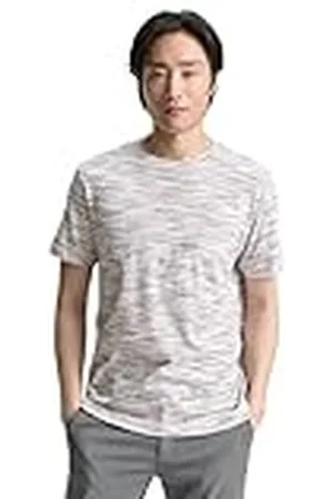 TOM TAILOR 1046765 Camiseta, 38094-Blush Pink Multicolor Inject, XXL Hombres