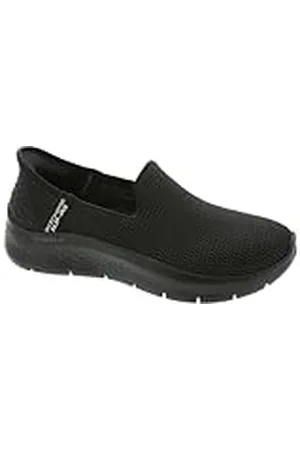 Skechers Zapatillas sin Cordones para Mujer Go Walk Flex-Relish, Black, 3.5 UK Wide