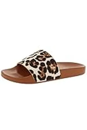 De Fonseca Sandali Donna A Fascia Similscamosciato Fantasia Animalier, Sottopiede In Eva, Mujer, , 39 EU