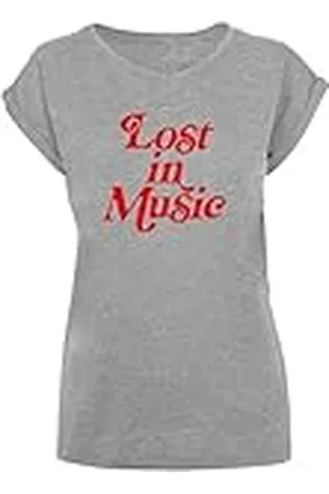 Mister Tee Mt2405-ladies Lost in Music tee T-Shirt Round Neck Camiseta, , L Mujeres