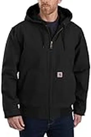 Carhartt Hombre, Chaqueta De Estilo Deportivo, Aislada, En Algodón De Lona Con Efecto Desgastado, Ajuste Holgado, , L