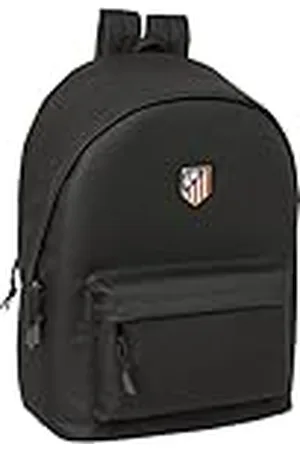 Safta ATLÉTICO DE MADRID TEEN - Mochila para Portátil 15.6" y USB, Ideal para Jóvenes de Diferentes Edades, Tejido Reciclado, Cómoda y Versátil, Calidad y Resistencia, 31x18x44 cm