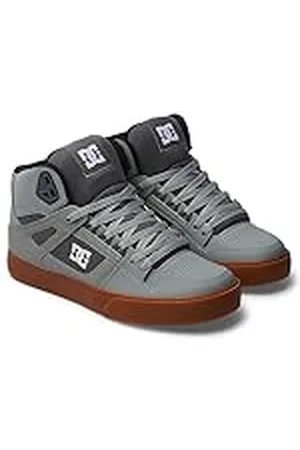 Dcshoes Pure High-Top WC, Zapatillas Hombre, Gris, Blanco y Gris, 42 EU
