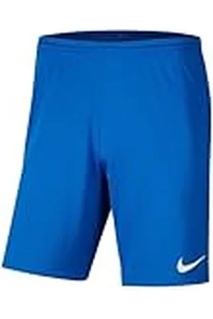 Nike Dri-Fit Park III, Pantalones Cortos De Fútbol, azul real / blanco, s