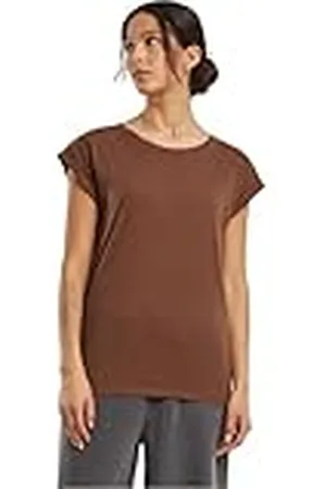 Build Your Brand By021-ladies Extended Shoulder tee Camiseta, , XL Mujeres