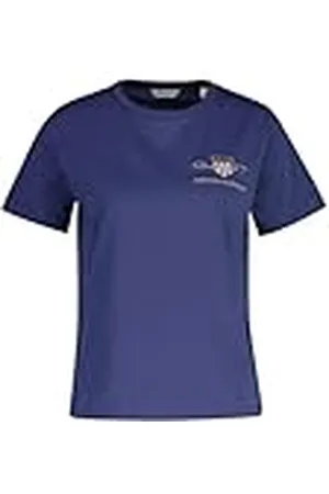 GANT Reg Archive Shield SS Camiseta, , L Mujeres