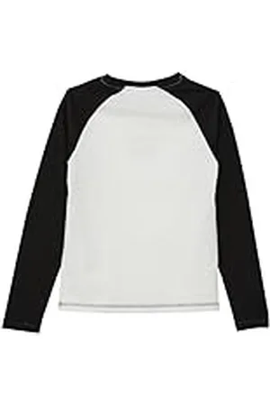 QS by s.Oliver Junior 2150177 Camisa raglán con Detalles en Contraste, , 176 para Niñas
