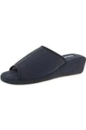 De Fonseca Pantofola Donna Aperta con Sottopiede Elastan, Fodera Cotone, Suola in Gomma TPR Rinforzata, Mule Mujer, , 35 EU