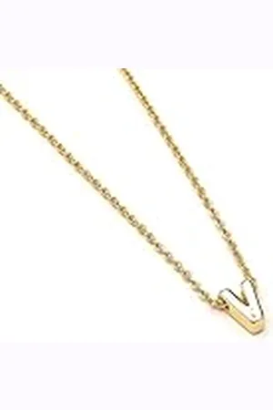 Luxenter Collar Alphabet acabado oro 18k - Letra V