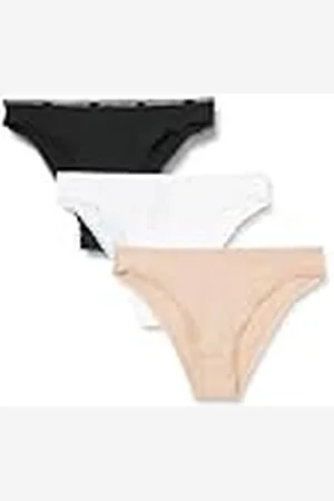 Tommy Hilfiger Tangas Mujer Pack de 3 Brazilian Slips con encaje, Multicolor (Misty Blush / White / Black), M