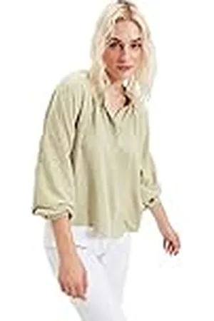 Trendyol Camisa Tejida con Cuello mandarín básico de Ajuste Regular para Mujer, , 36