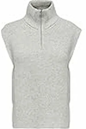 ONLY Onltia Life Chaleco de Cuello Alto Knt Noos Suéter pulóver, Claro, L para Mujer