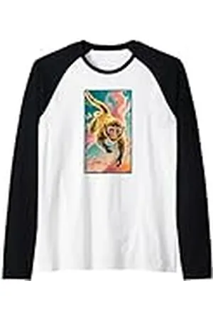 Original Cheddar Mono Arco Iris Camiseta Manga Raglan