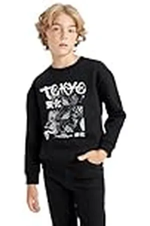 DeFacto Hoodie Jungen Kapuzenpullover Sudadera, , 7-8 años para Niños