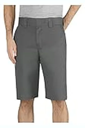 Dickies Pantalón Corto de Trabajo para Hombre, Corte Normal, 30 cm, Sarga elástica, 32