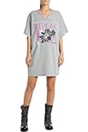 Replay W9144 Vestido, , L para Mujer
