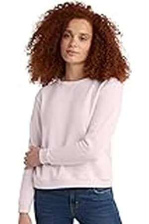 Hanes Womens Comfortsoft Ecosmart Crewneck Sweatshirt (O4633) -Pale Pink -M