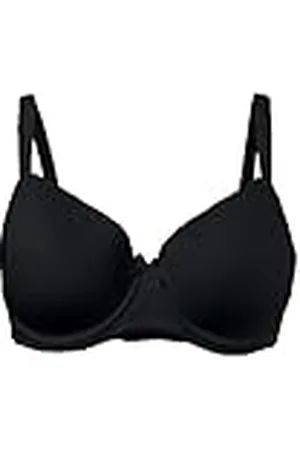 Ulla Popken Bügel-BH Softschalen Uni, Sujetador con Copa Completa para Mujer, Negro (Schwarz 10), 115C