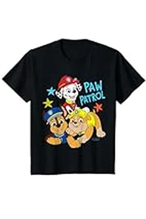 Paw Patrol Niños - Chase Marshall Rubble Estrellas Camiseta
