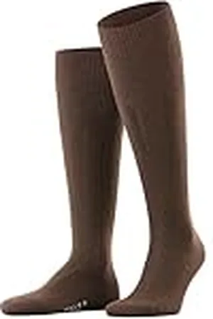 Falke Lhasa Rib M Kh lana cachemira lisos 1 par, Calcetines largos Hombre, , 39-42